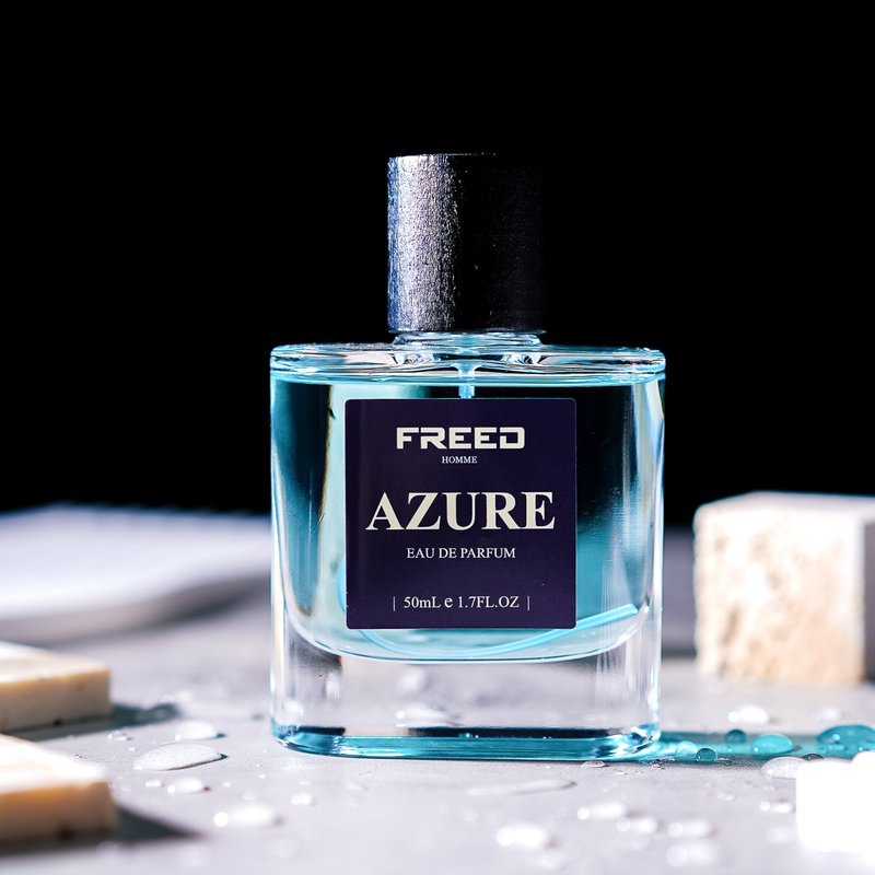 【FREED】蔚蓝中性极净香水- 50ML 男香水 生日礼物 定制化 - 香水/香膏 - 玻璃 蓝色