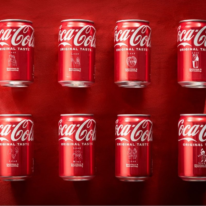 【定制化礼物】似颜绘可乐 / 情人节礼物 / 告白可乐 / 刻字服务 - 其他 - 其他材质 红色