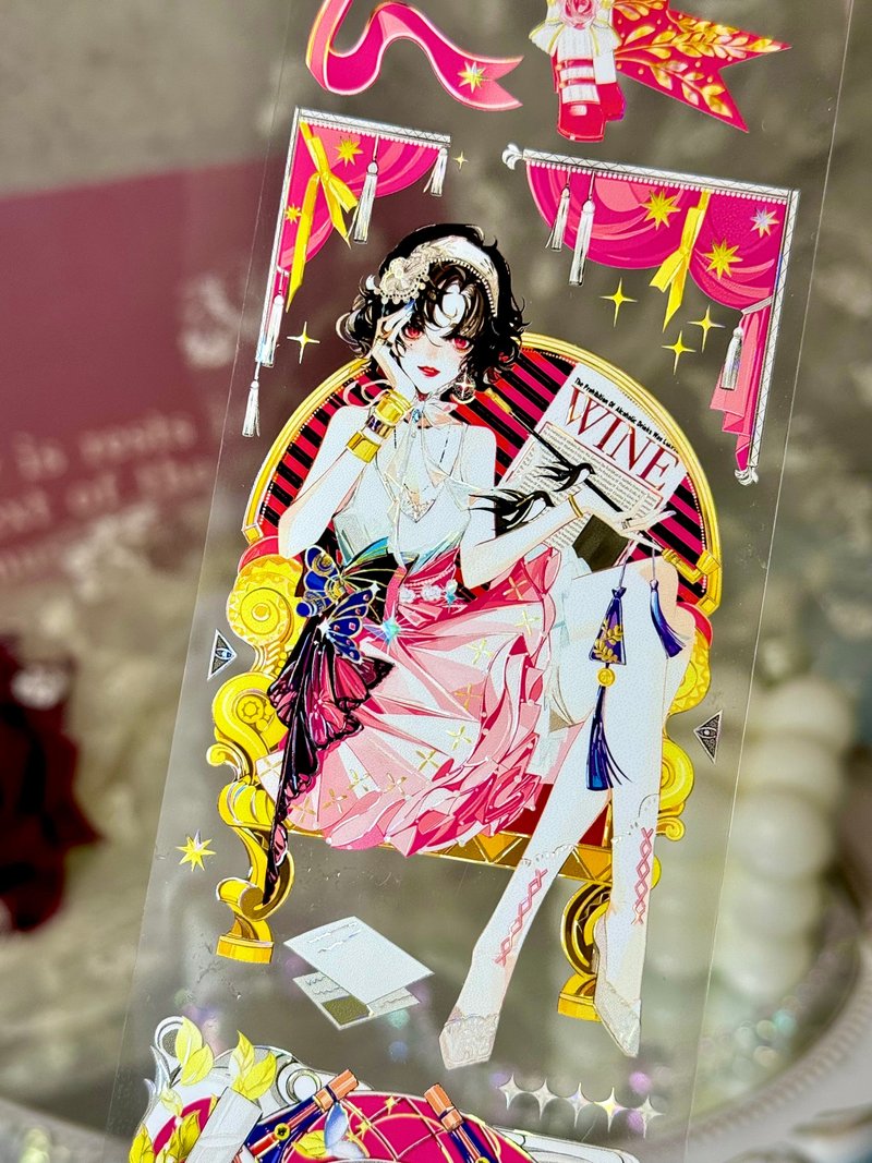 名利场 PET 紙膠帶 貝殼光 10米卷 - 纸胶带 - 其他材质 