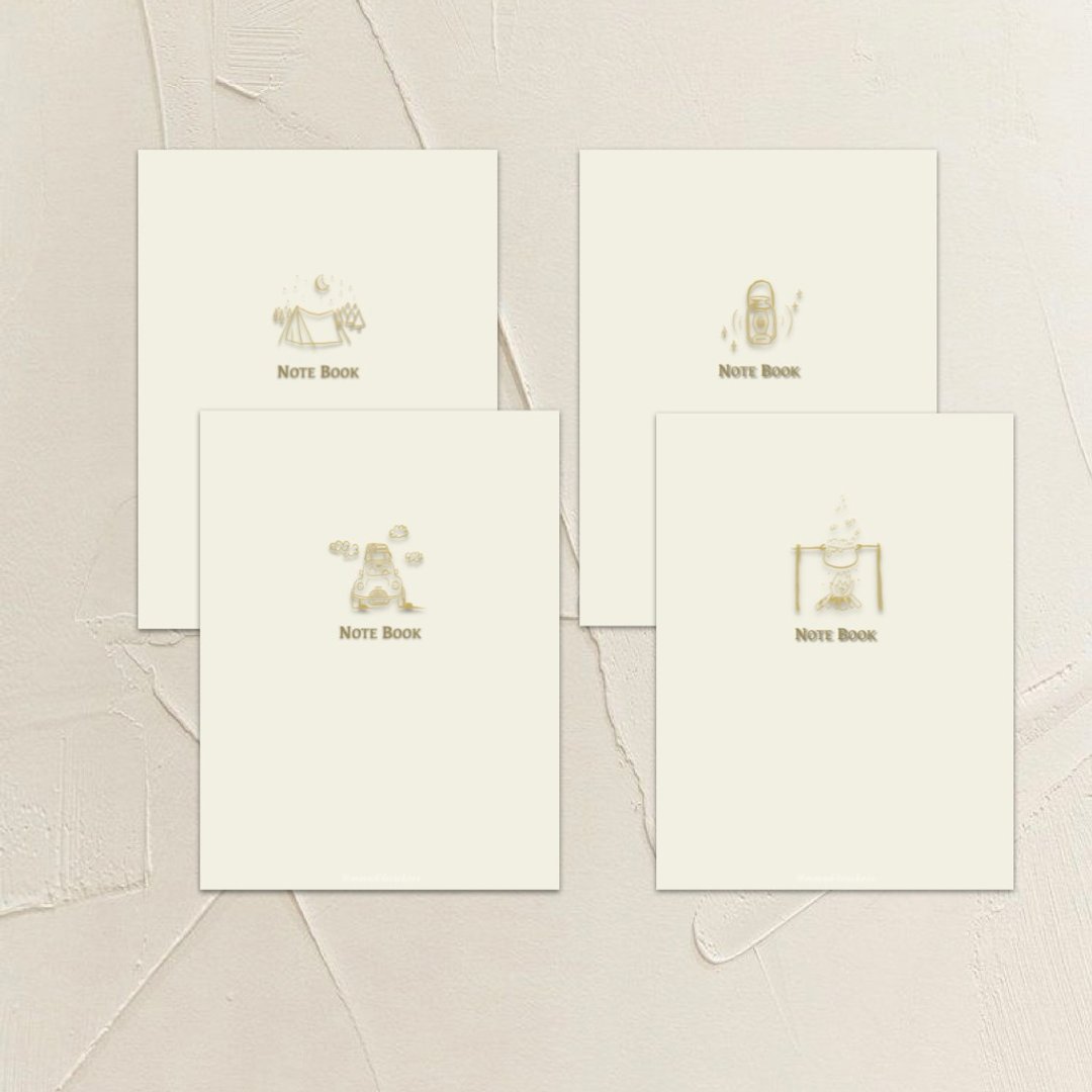 数位 露营系列浅色-电子笔记本 - 电子手帐及素材 - 其他材质 