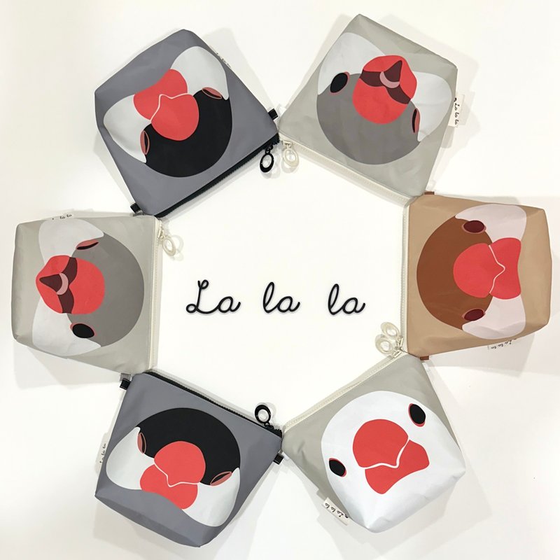 文鸟防水化妆包-四色/不含背带 - 化妆包/杂物包 - 尼龙 