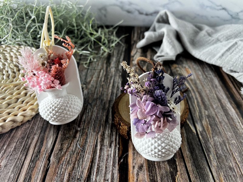 2F【干燥插花扩香石】/婚礼小物/不凋花扩香石/永生花/扩香石/ - 香薰/精油/线香 - 其他材质 紫色
