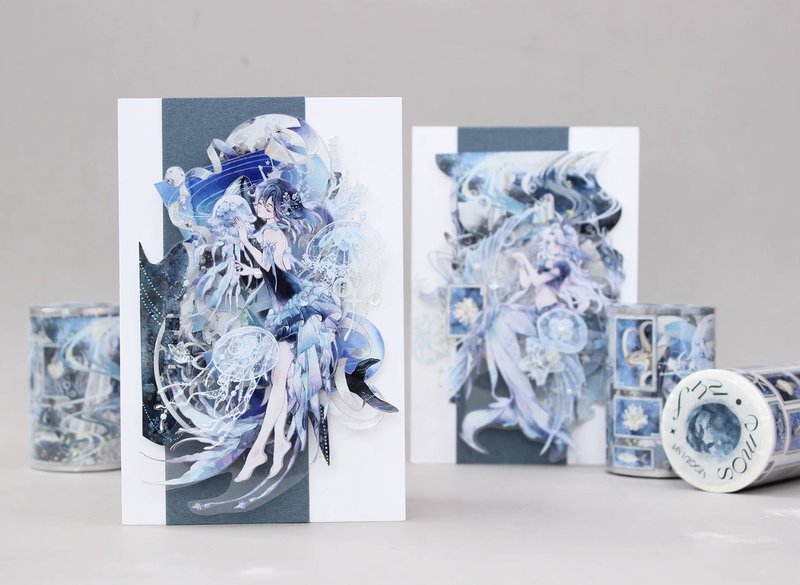 废弃星之海  PET 琉璃光 造景 和紙膠帶   10米卷 - 纸胶带 - 其他材质 多色