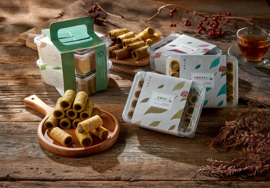 东成茶叶【痴犬找茶】A方案-包种抹夹心蛋卷+蜜香红夹心蛋卷 - 零食/点心 - 其他材质 