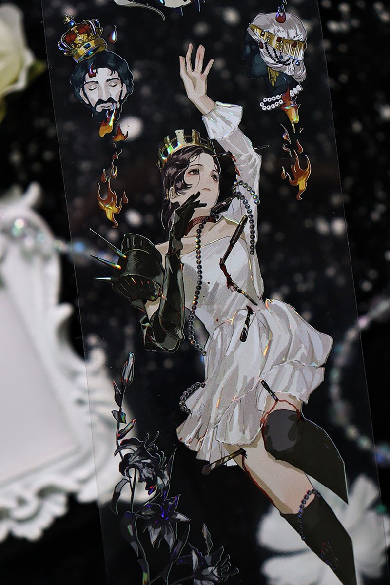 OKMT新七天手帐咕卡谷美流麻吧唧托胶带贴纸 罪欲同声 人物胶带 - 纸胶带 - 塑料 多色