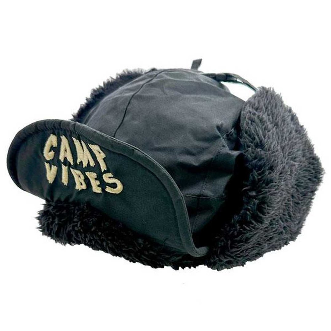 日本限定 POLER 60/40 DOWN VISOR CAP 内层毛绒盖耳飞行帽 黑色 - 帽子 - 其他材质 黑色