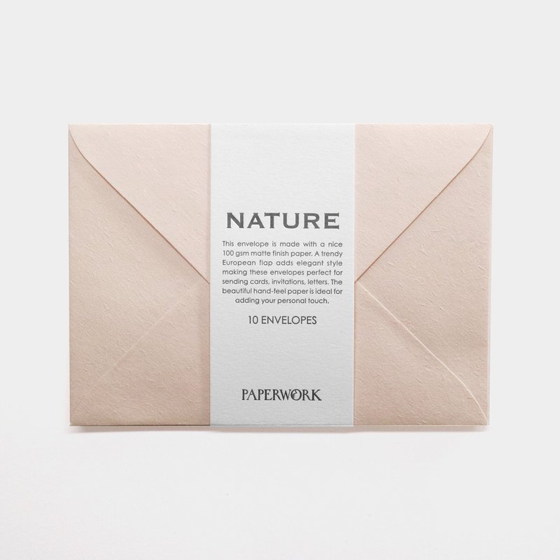 A6信封 自然系列 米白 - 信封/信纸 - 纸 白色