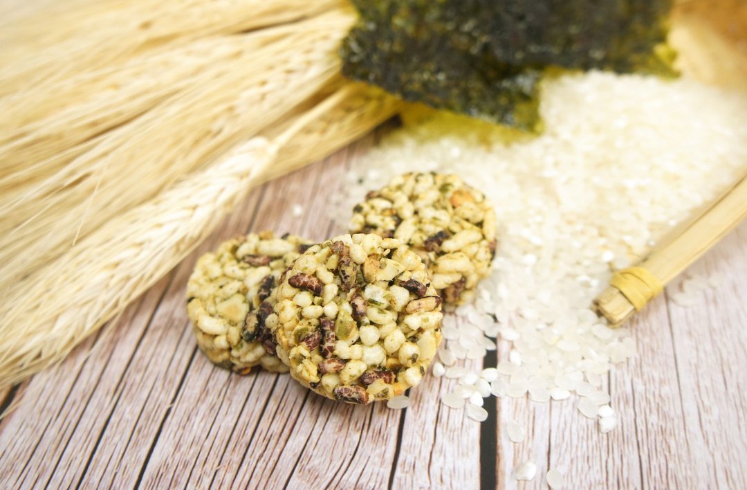 午后小食光│米香圆圆酥-海苔(80g/包) - 五谷杂粮/米 - 新鲜食材 