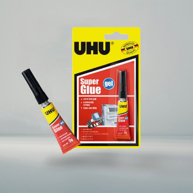 德国 UHU  瞬间超强凝胶 3ML (原厂正货) - 其他 - 其他材质 红色