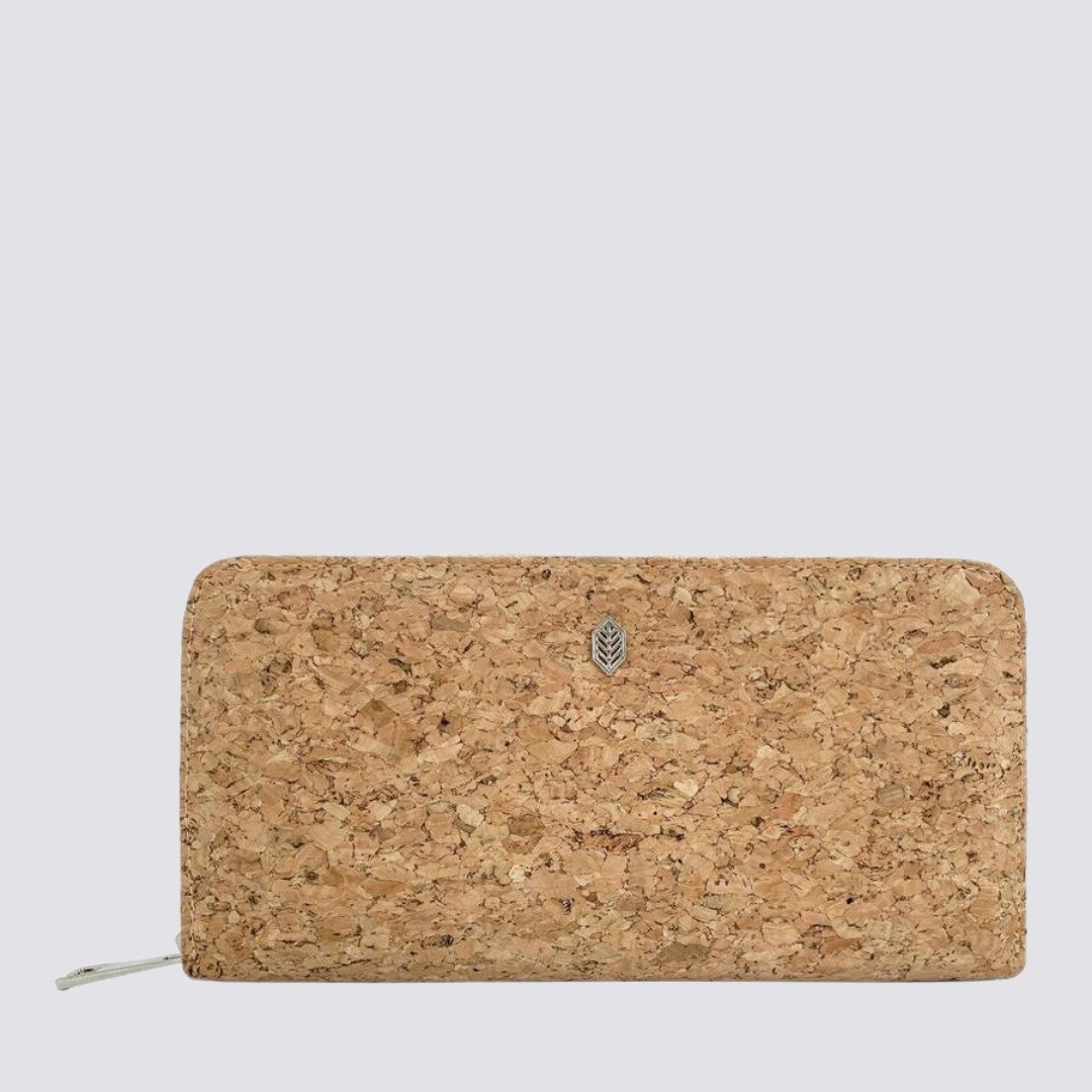 长款软木拉链钱包 (Cork Zip Around Wallet) - 钱包 - 皮夹/钱包 - 软木/水松木 