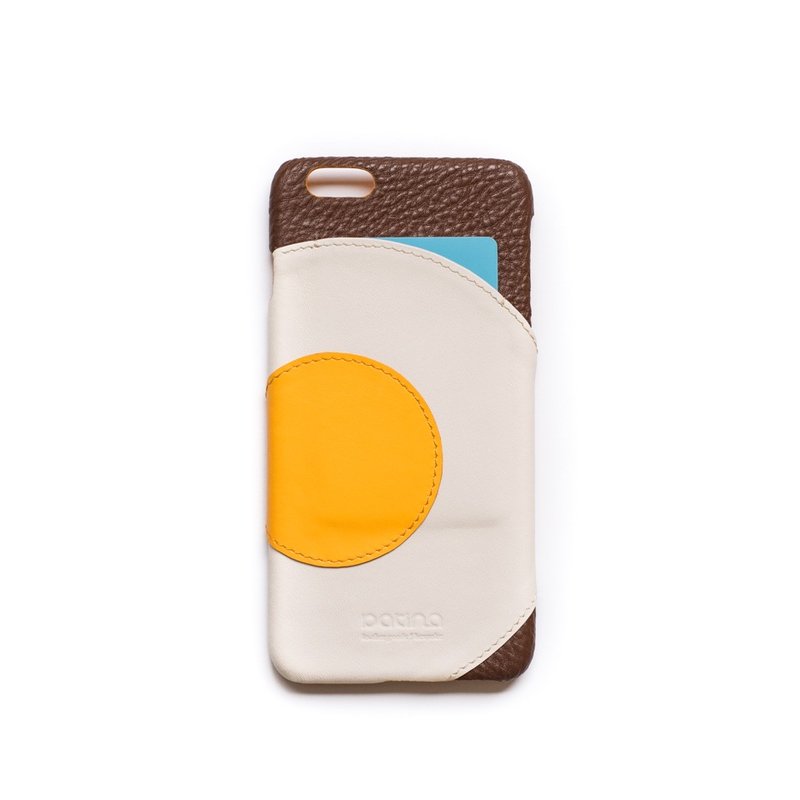 Patina｜真皮・手工订制 iPhone・Android 可插卡 皮革手机壳・拼皮背壳 - 手机壳/手机套 - 真皮 多色