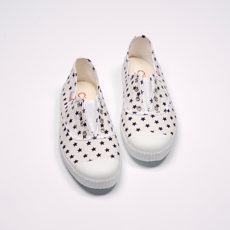 西班牙帆布鞋 CIENTA  70010 05 白色 Slip-on经典款 大人 - 女款休闲鞋 - 棉．麻 白色