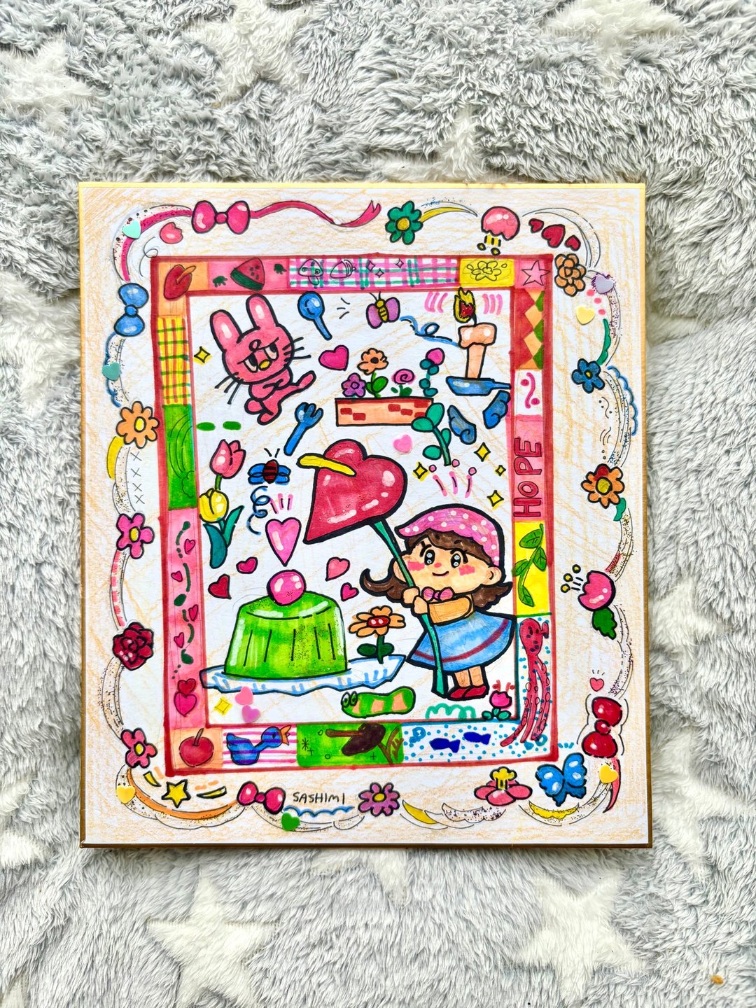 【招来幸福】定制 喜爱事物地图 插画 - 海报/装饰画/版画 - 纸 多色