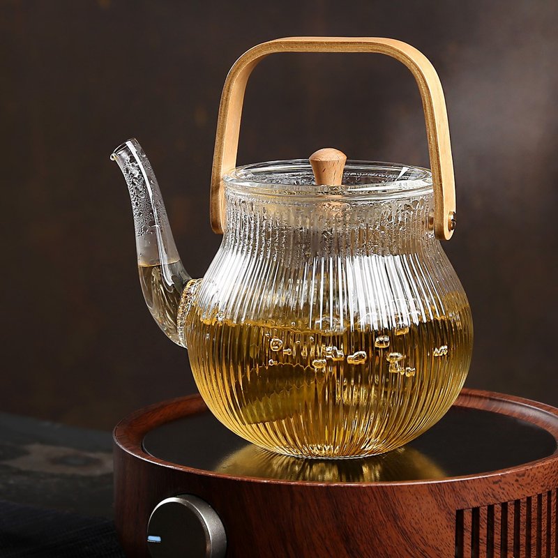 束光玻璃提梁壶(700ml) - 茶具/茶杯 - 玻璃 