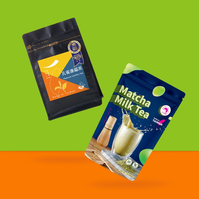 【奶茶控必囤】特浓抹茶拿铁 | 孔雀康福茶 - 其他 - 新鲜食材 绿色