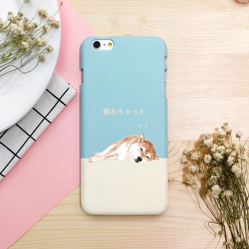 废柴人生款-硬壳 (iPhone.Samsung, HTC, Sony.华硕手机壳) - 手机壳/手机套 - 塑料 蓝色