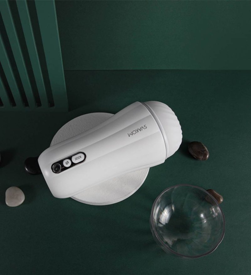 美国 司沃康 SVAKOM Robin 强力震动 电动飞机杯送润滑液 - 情趣用品 - 其他材质 白色