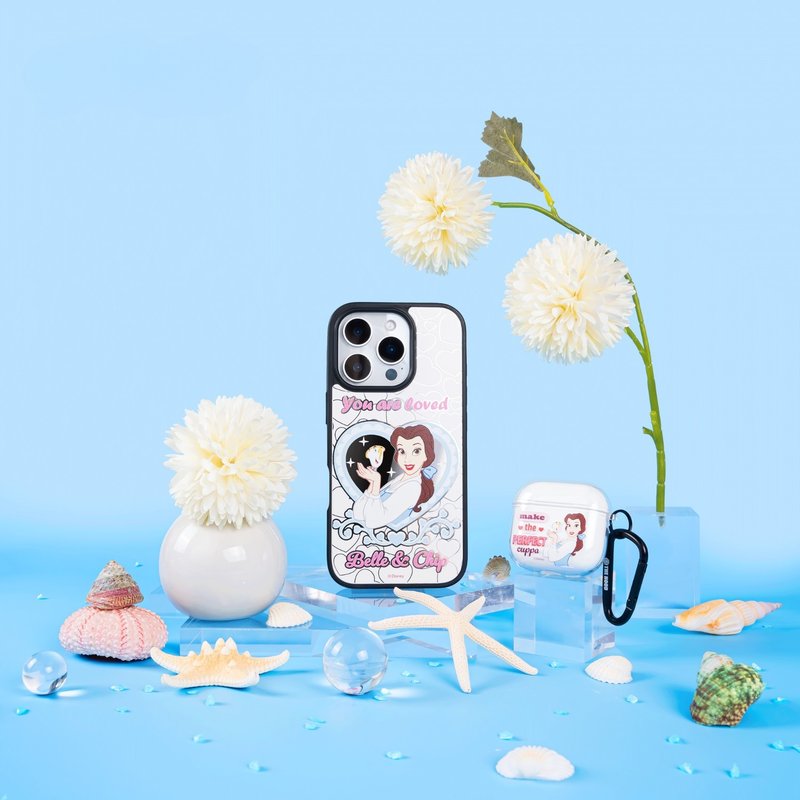 迪士尼公主 贝儿 iPhone 16 Samsung S25气垫标准防摔镜面手机壳 - 手机壳/手机套 - 塑料 多色