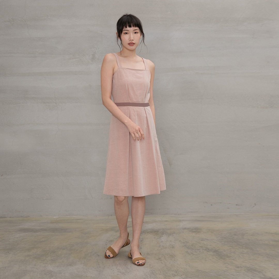 仲夏之旅肩带洋装 Mid-Summer Chill Strap Dress D179 - 洋装/连衣裙 - 棉 多色