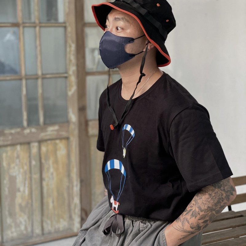 【成人】獴獴休闲复古亲子装 – 神救援之我丢你接T雪 多件优惠 - 亲子装 - 棉．麻 多色