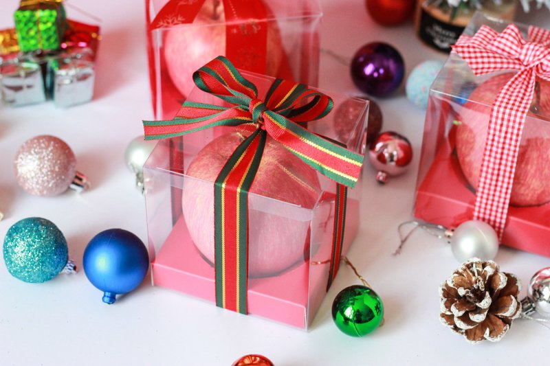 【20套】圣诞平安果饼干包装盒子 - 包装材料 - 塑料 红色