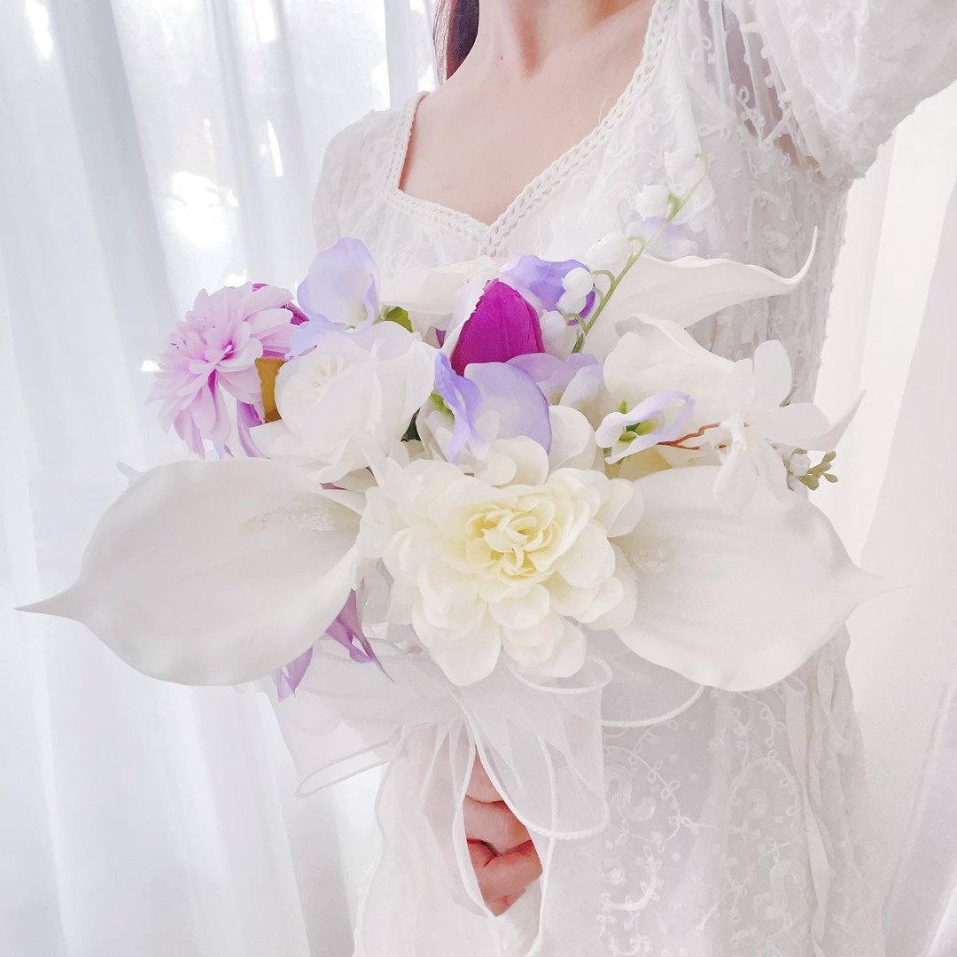 【结婚花球首选.限时优惠价】圆球丝花花球 - 梦幻浅紫 - 其他 - 塑料 紫色