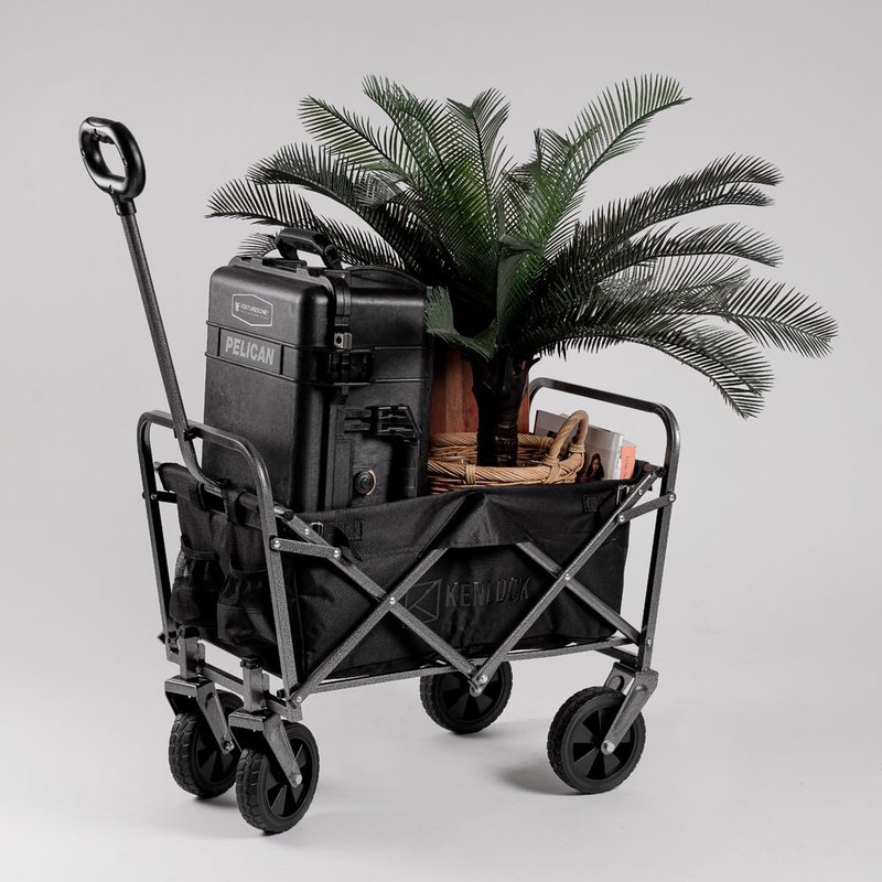 KENLUCK Wagon MINI 迷你款 多功能折叠手拉车-暗黑限定版 - 露营用品 - 其他金属 黑色