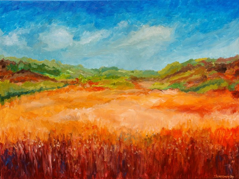 秋天风景原创艺术油画墙面装饰抽象秋天风景 - 海报/装饰画/版画 - 其他材质 橘色