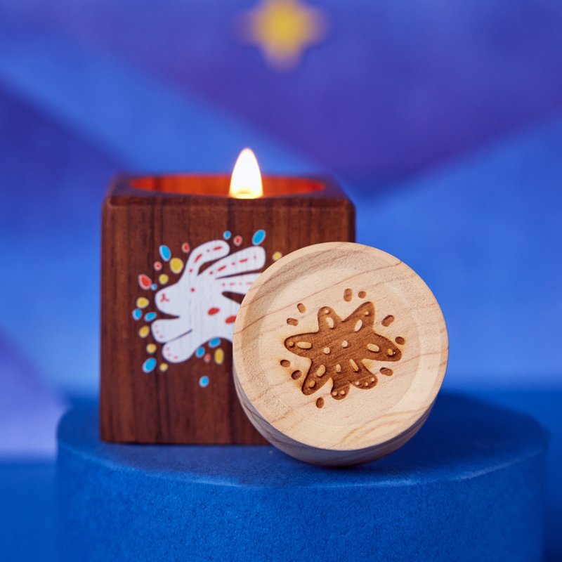 【台湾灯会】光源兔扩香木组/薰香蜡烛/特调精油/限量礼盒 - 香薰/精油/线香 - 木头 咖啡色