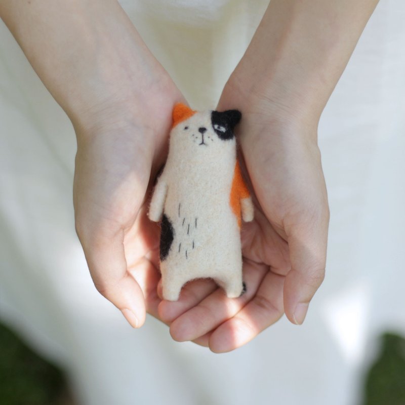 羊毛毡手创馆-疗愈动物DIY【猫】羊毛毡针毡材料包-含教学影片 - 编织/刺绣/羊毛毡/裁缝 - 羊毛 多色