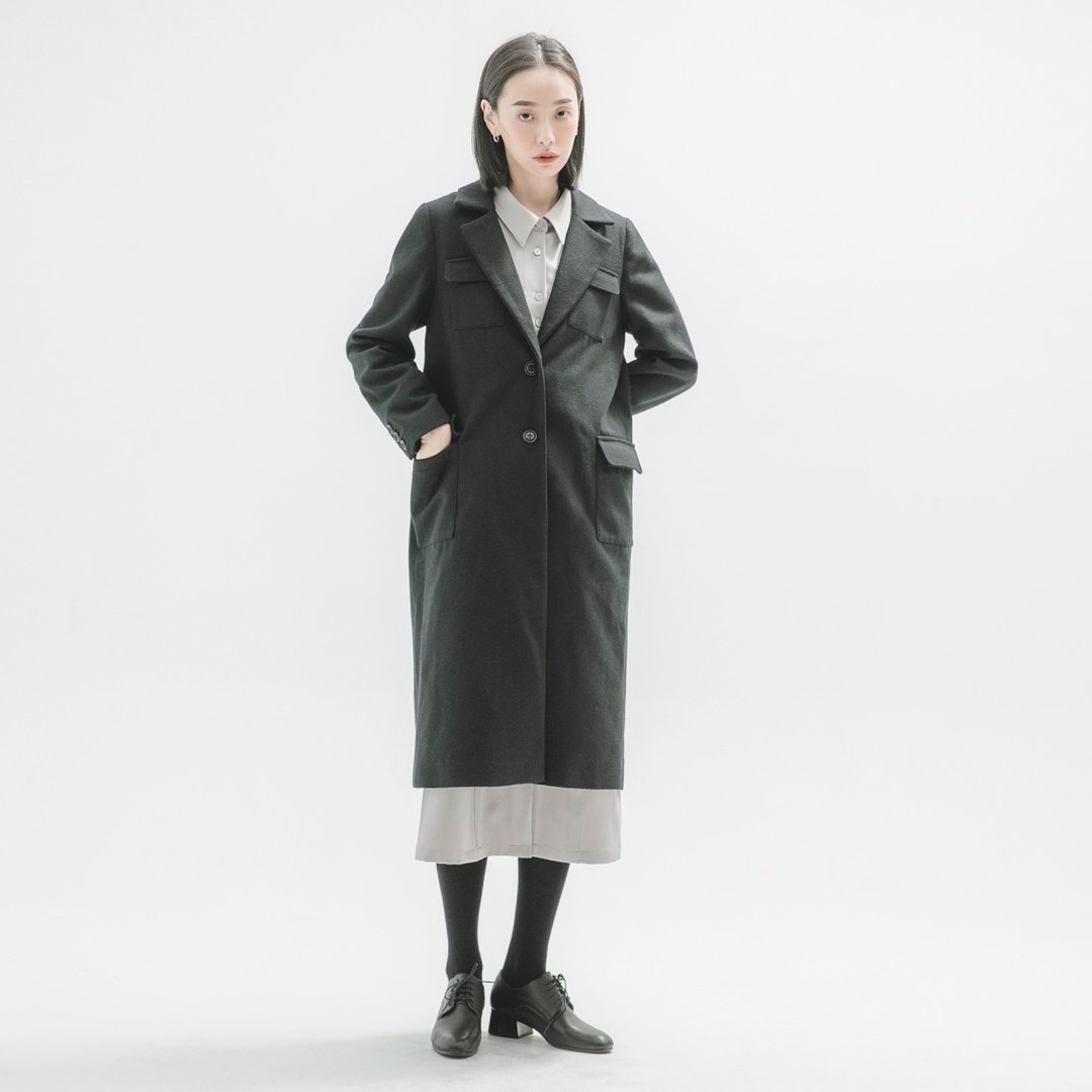 Sorrow_离愁大衣外套_9AF303_羊毛黑 - 女装西装外套/风衣 - 棉 黑色