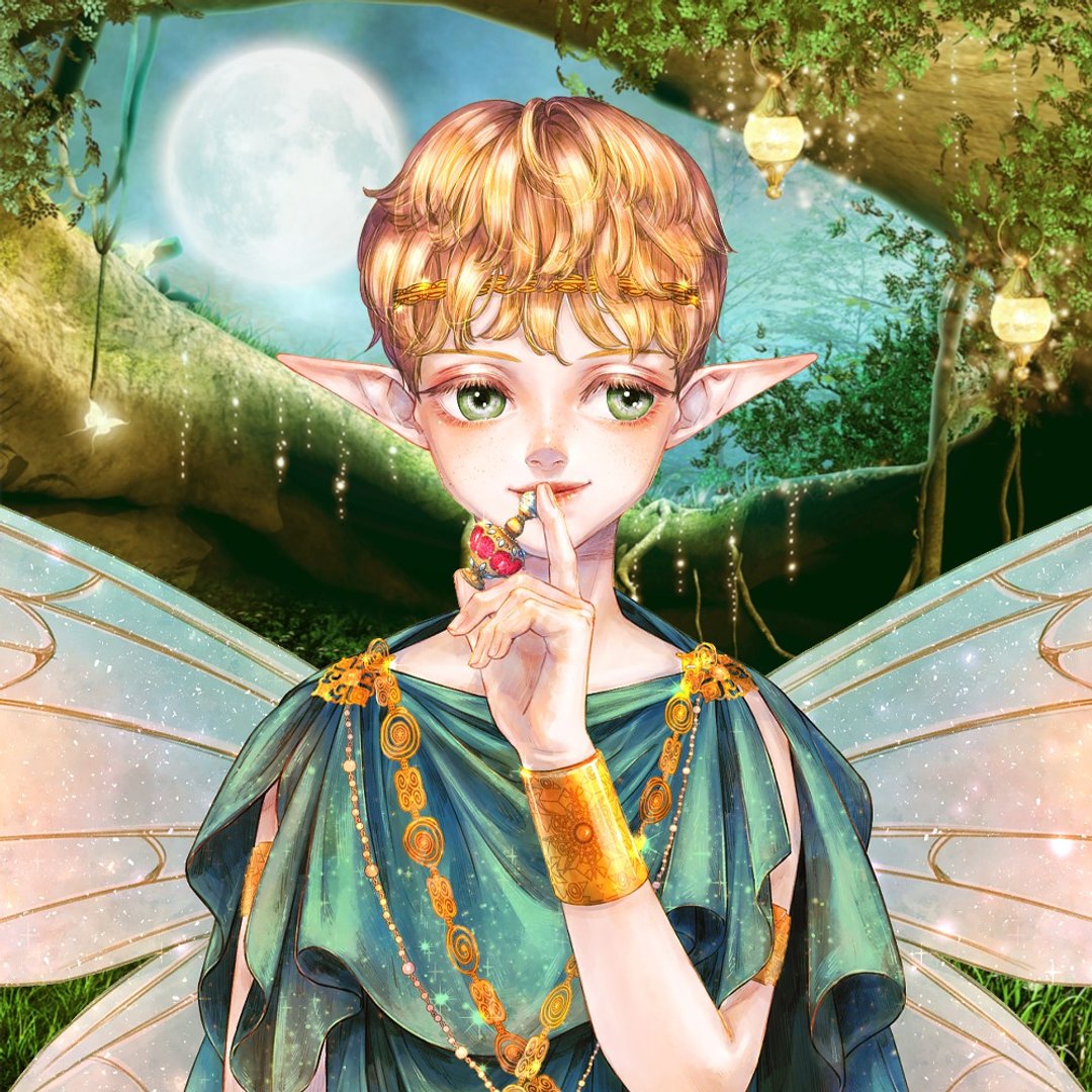 仲夏夜之梦 仙子造型贴纸 (7色) - 贴纸 - 纸 