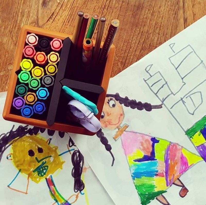 【BESTAR】旋转收纳筒 - 收纳用品 - 木头 黄色