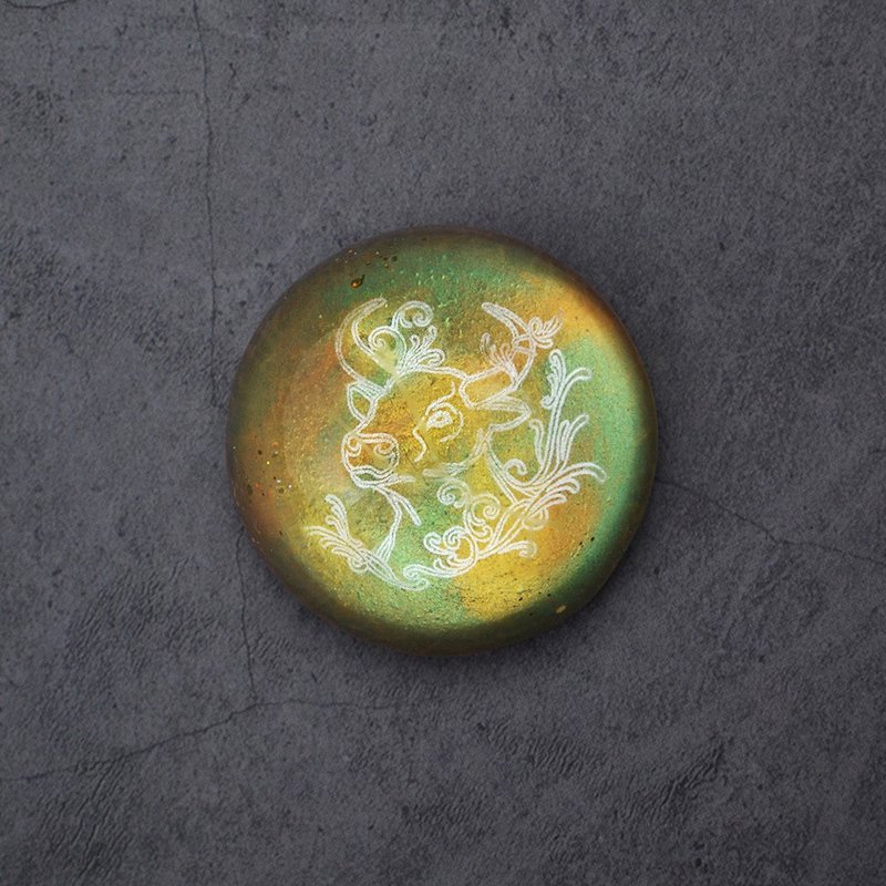 艺术宝石皂-金牛座 Taurus / 坚持者-脚踏实地的坚持 - 肥皂/手工皂 - 其他材质 红色