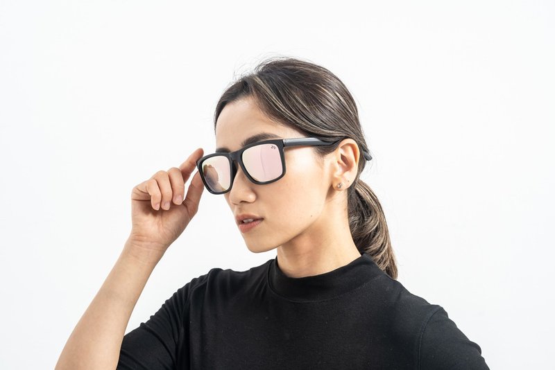 2is ElanP 太阳眼镜 偏光│百搭方框│粉色镜 - 墨镜 - 塑料 粉红色