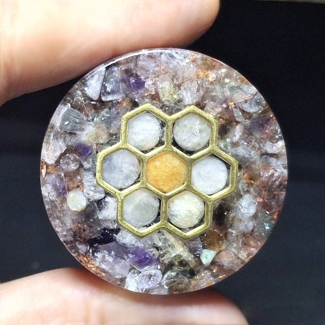 超七水晶奥刚能量随身盘 | 附绒袋 - 其他 - 水晶 紫色