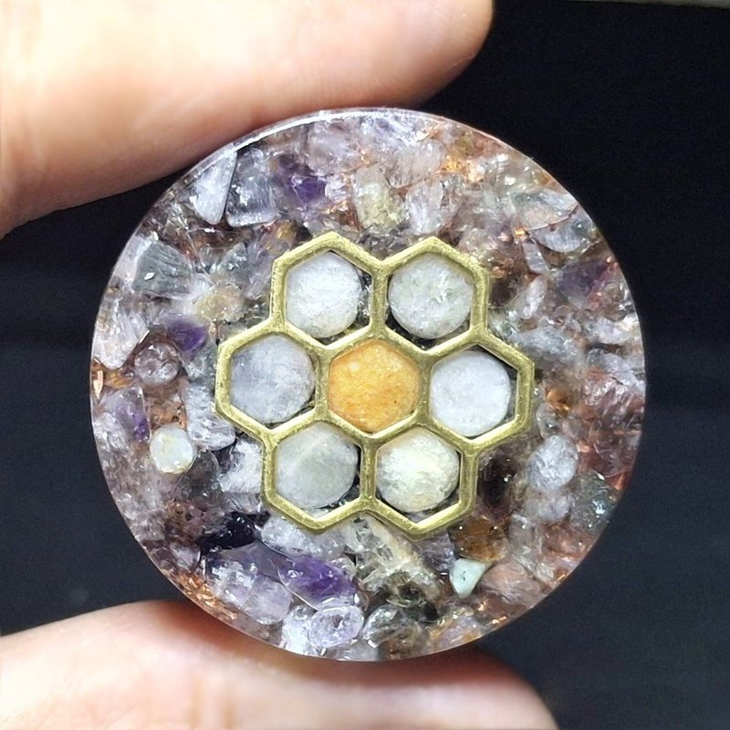 超七水晶奥刚能量随身盘 | 附绒袋 - 其他 - 水晶 紫色