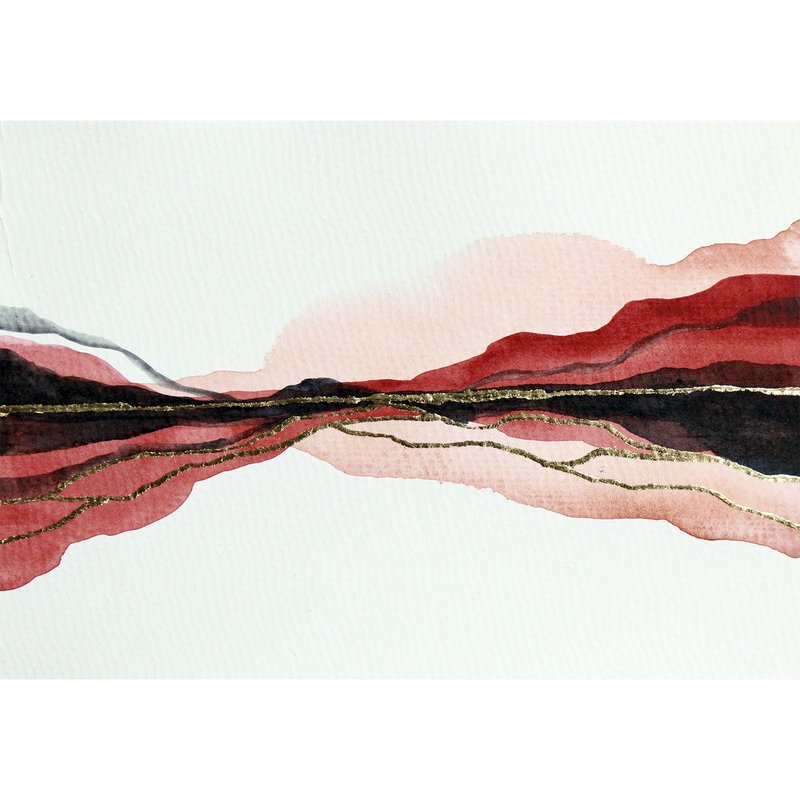 抽象景观/极简主义景观/原画/水彩画/抽象水彩 - 海报/装饰画/版画 - 其他材质 金色
