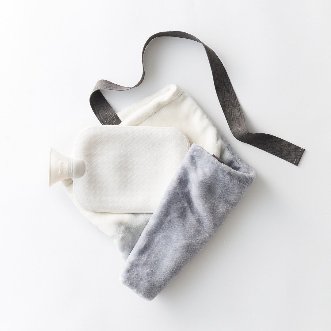 Hot water bottle set, cotton blanket, natural antibacterial treatment [Flood of Light] cotton blanket, watercolor touch, with facy - 其他 - 棉 灰色