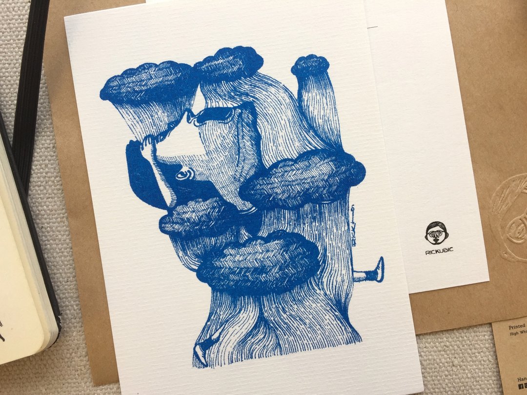 天气先生 - 明信片及高品质画作印刷 - 卡片/明信片 - 纸 