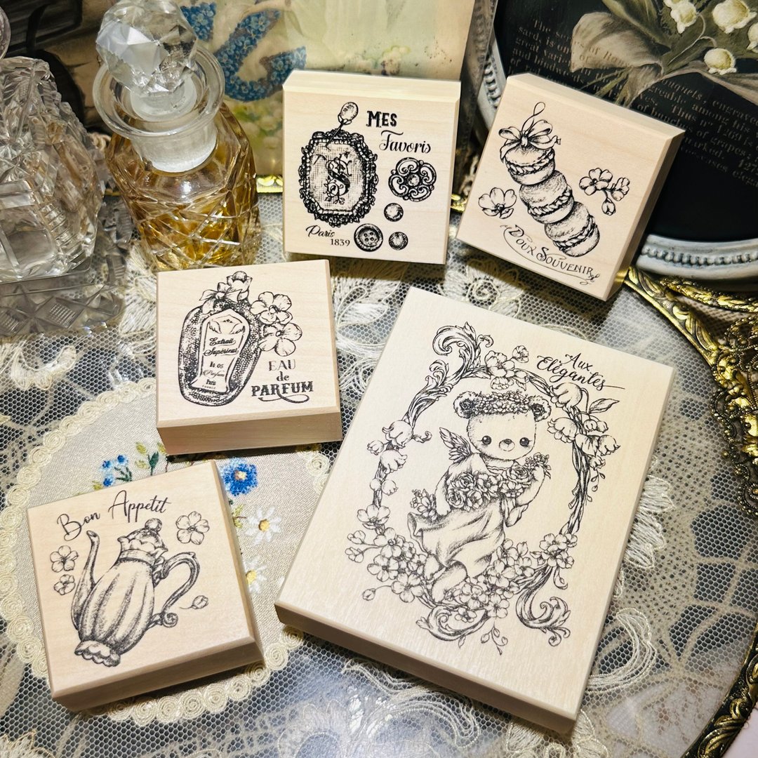 Sofie复古枫木印章系列【梦幻优雅天使】 - 印章/印台 - 木头 咖啡色