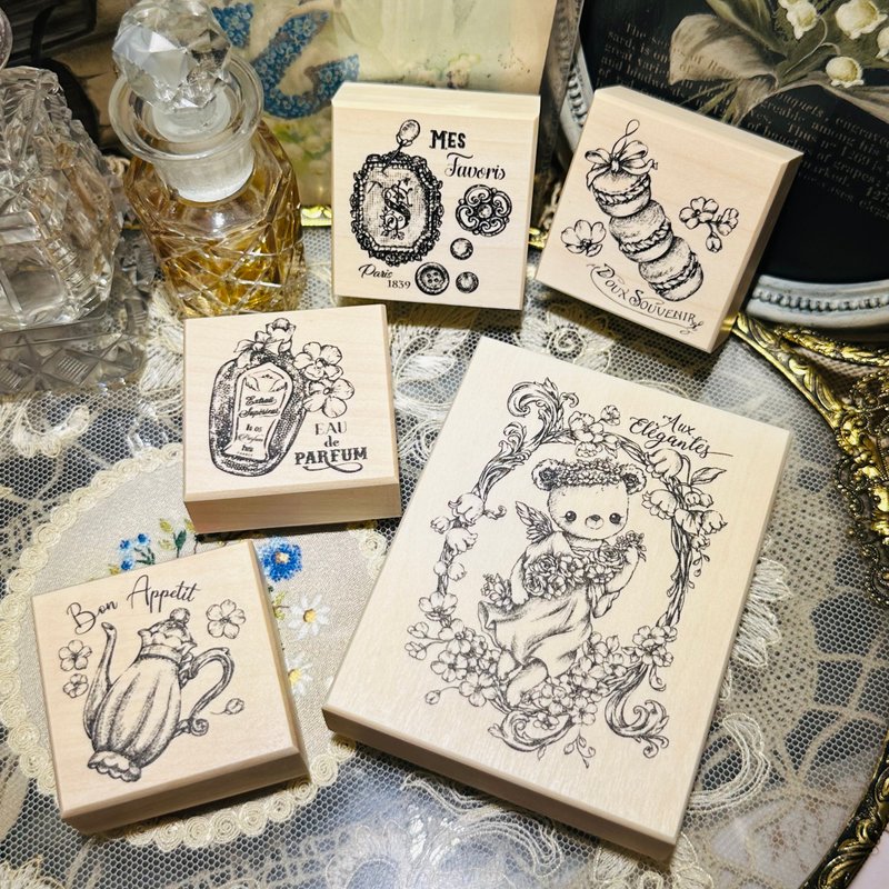 Sofie复古枫木印章系列【梦幻优雅天使】 - 印章/印台 - 木头 咖啡色