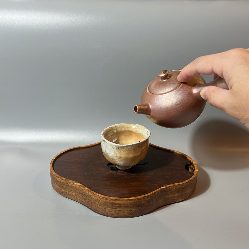 柴烧重落灰古铜金茶壶 / 小平凡手作 - 茶具/茶杯 - 陶 