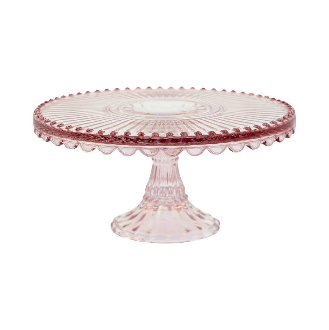 【新品】丹麦GreenGate Alice pale pink 玻璃蛋糕架 M - 盘子/餐盘/盘架 - 玻璃 多色
