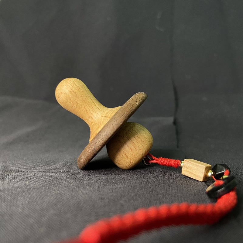 【台湾原创】木制奶嘴吊饰 - 吊饰 - 木头 咖啡色