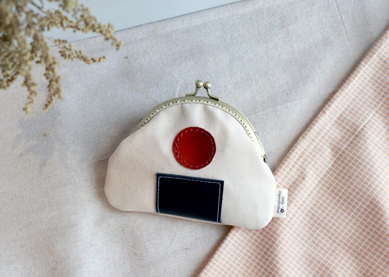 客订小饭团加购钥匙圈 - 零钱包 - 棉．麻 白色