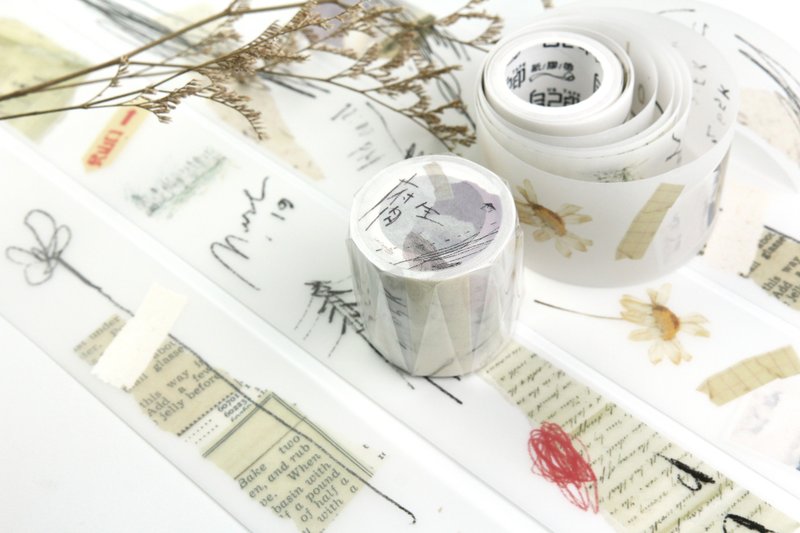 【腐生】无胶描图纸胶带 - 纸胶带 - 纸 银色