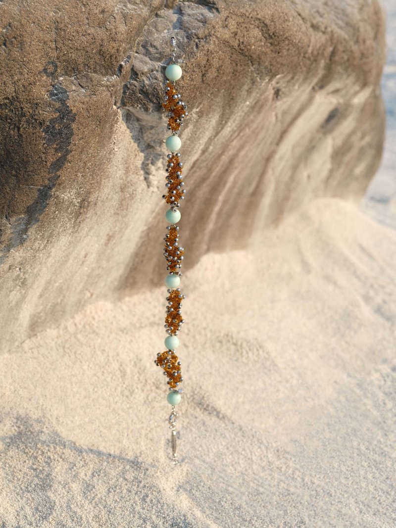 海洋居民 鱼卵串珠编织项链 原创设计 - 项链 - 其他材质 咖啡色