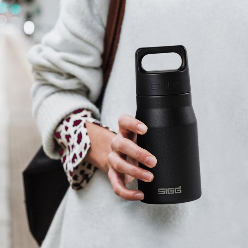 瑞士百年 SIGG 探险家保温随身杯 450ml - 黑 - 保温瓶/保温杯 - 不锈钢 黑色