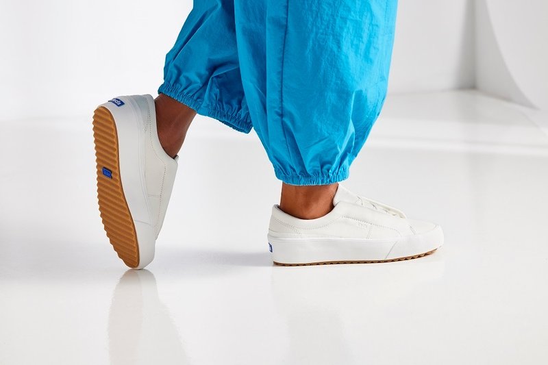 Keds REMI LEATHER 厚底皮革懒人休闲鞋 白 9234W137899(WH67322) - 女款休闲鞋 - 真皮 